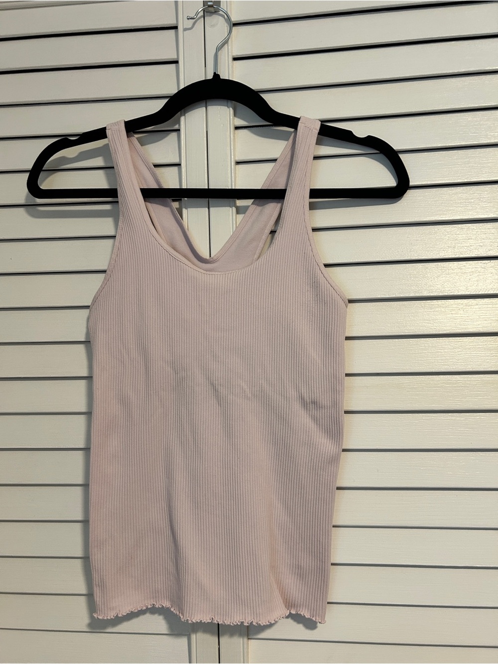 Spiritual Gangster Ribbed Tank Top - Light Pink